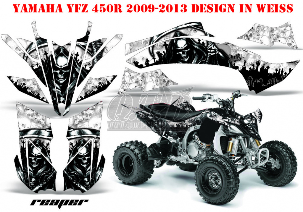 Reaper Weiß für Yamaha YFZ 450R/SE 2009-2013