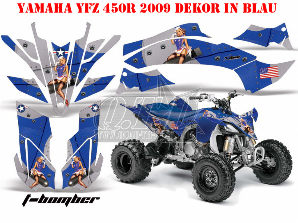 T-Bomber Blau für Yamaha YFZ 450R/SE 2009-2013