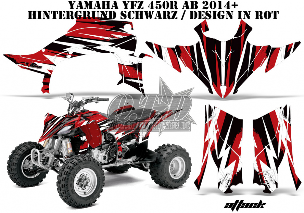 Attack Rot für Yamaha YFZ 450R/SE 2014+