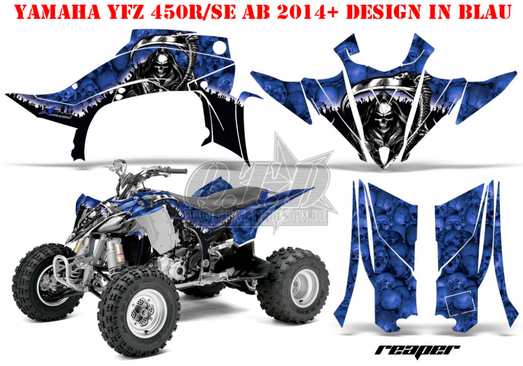 Reaper Blau für Yamaha YFZ 450R/SE 2014+