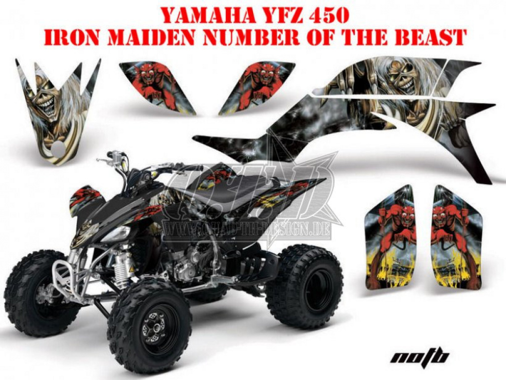 Iron Maiden - Number of the beast für Yamaha YFZ 450 2004-2008 & 2012-2014