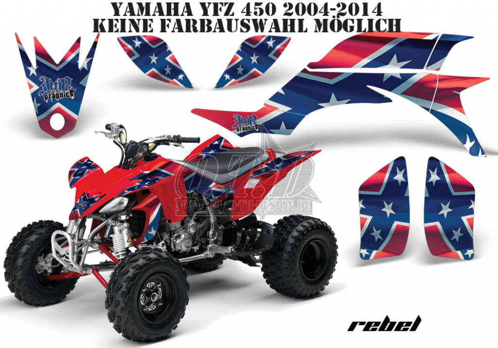 Rebel für Yamaha YFZ 450 2004-2008 & 2012-2014