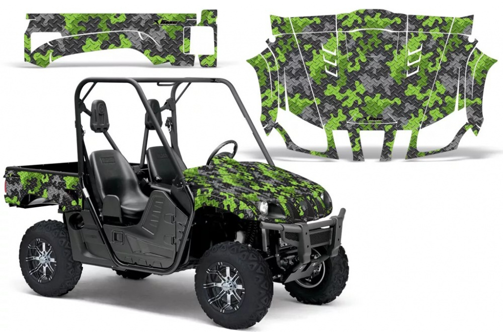 Camoplate Green for Yamaha Rhino 700/660/450