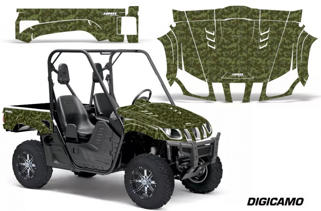 DigiCamo Amry Green for Yamaha Rhino 700/660/450