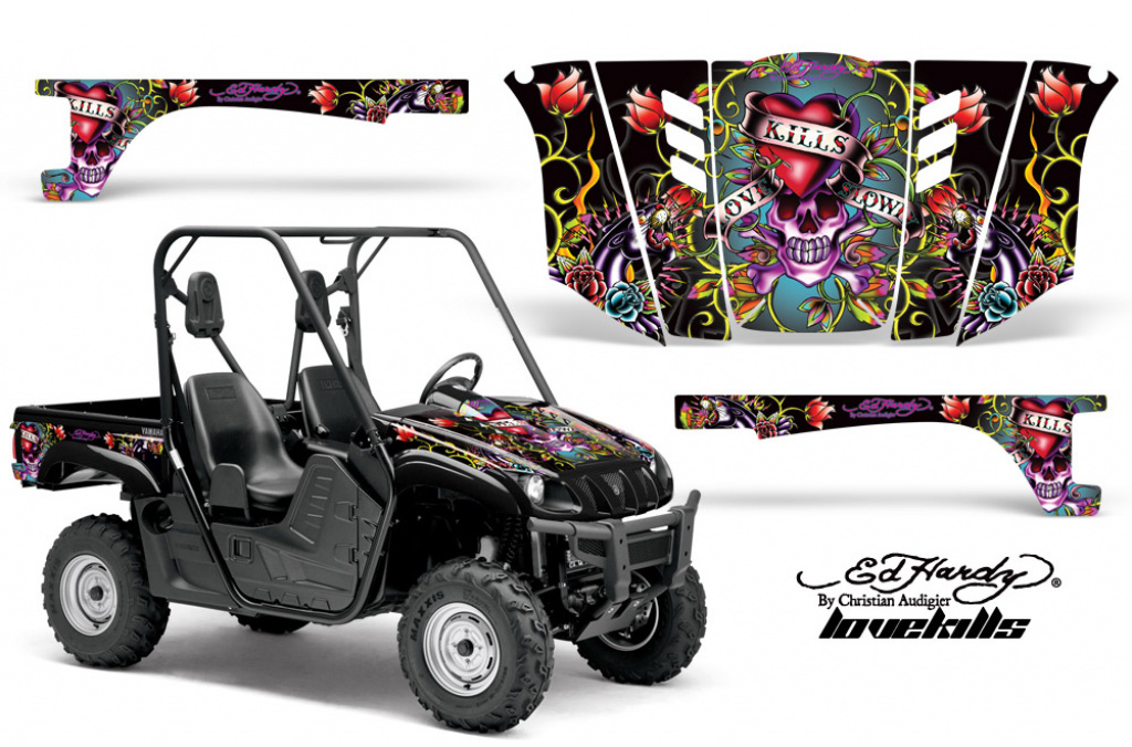 Ed-Hardy - LoveKills Black for Yamaha Rhino 700/660/450