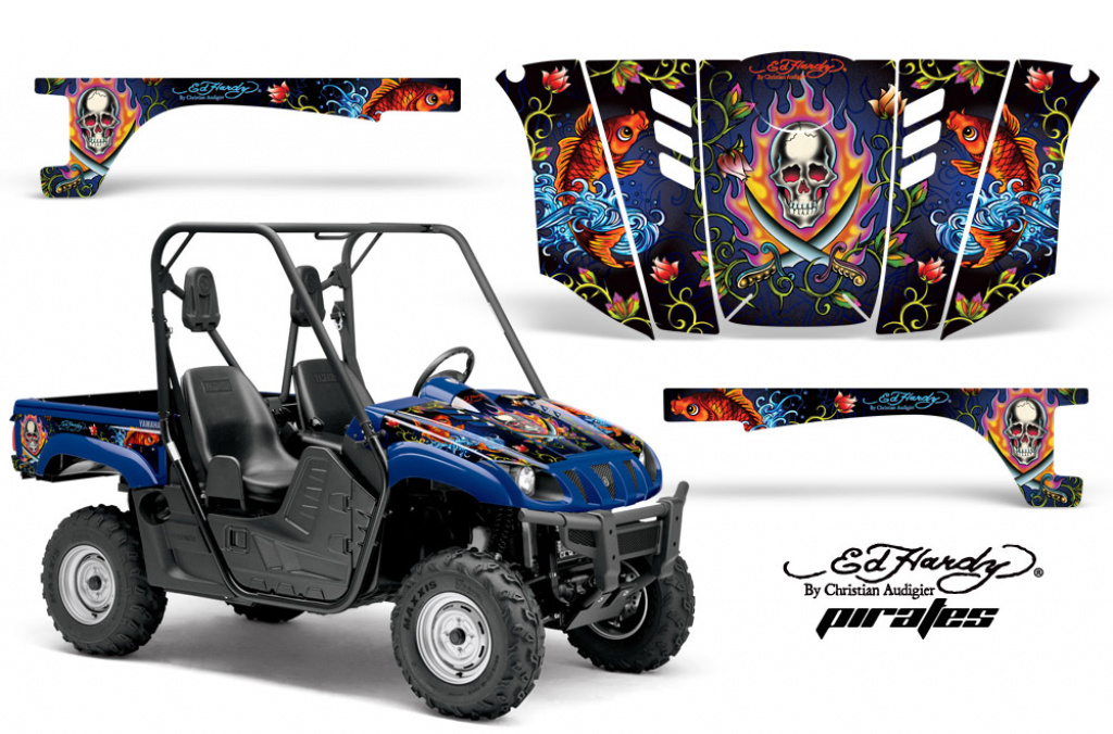 Ed-Hardy - Pirates Blue for Yamaha Rhino 700/660/450