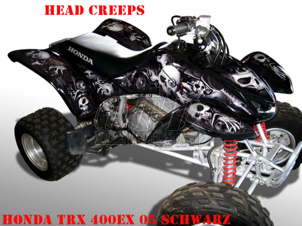 Head Creeps Black for Honda TRX 450R 2004-2016