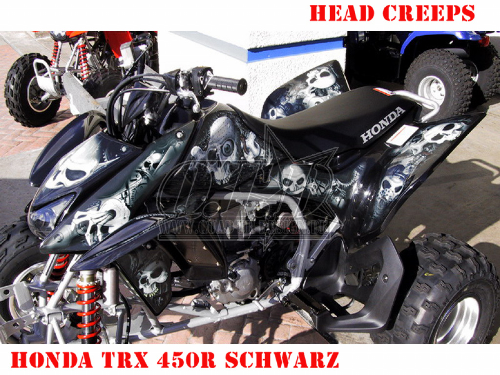 Head Creeps Black for Honda TRX 450R 2004-2016