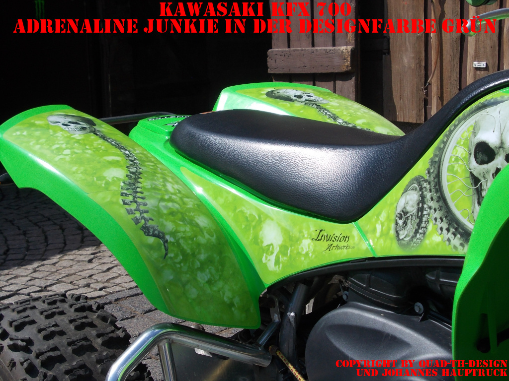 Adrenaline Junkie Green for Kawasaki KFX 700