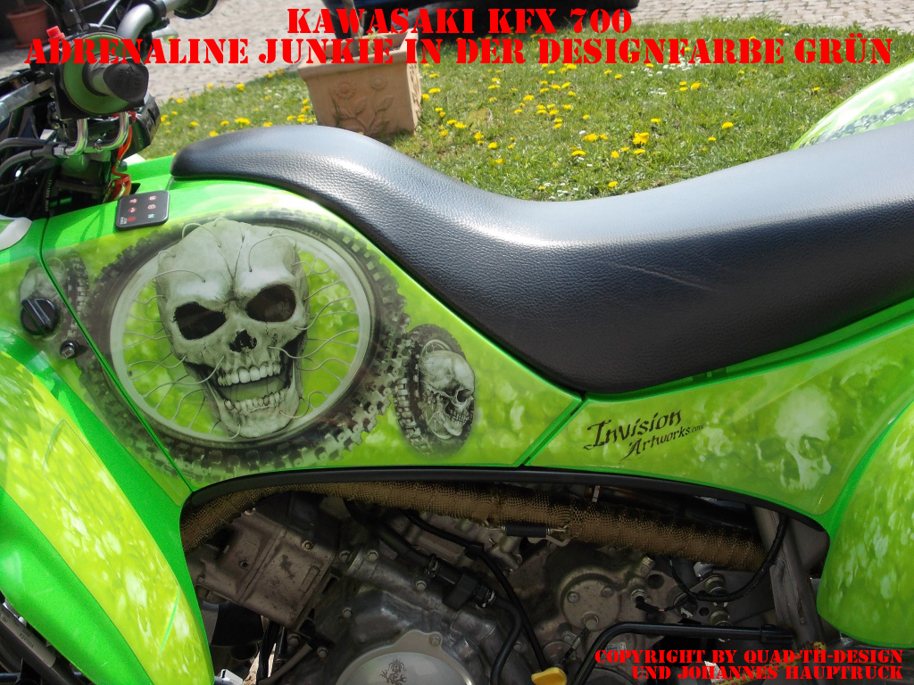 Adrenaline Junkie Green for Kawasaki KFX 700