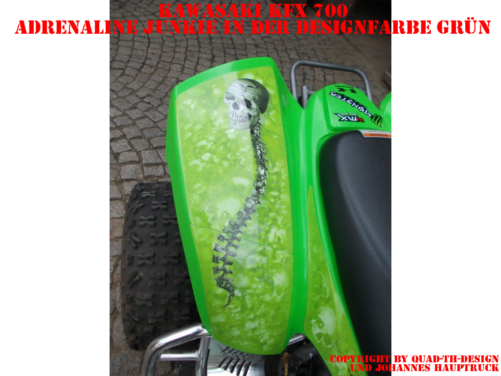 Adrenaline Junkie Green for Kawasaki KFX 700