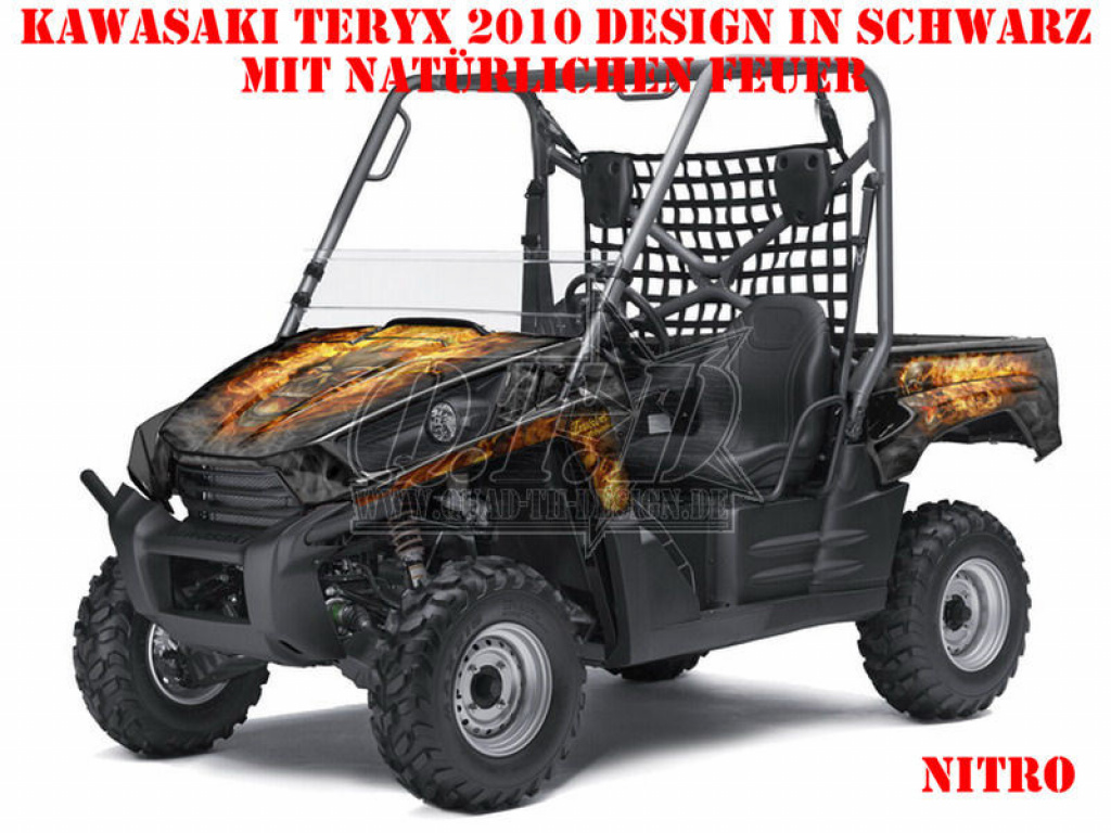 Nitro Black, Fire Color = Natural for Kawasaki Teryx 750 2010-2012