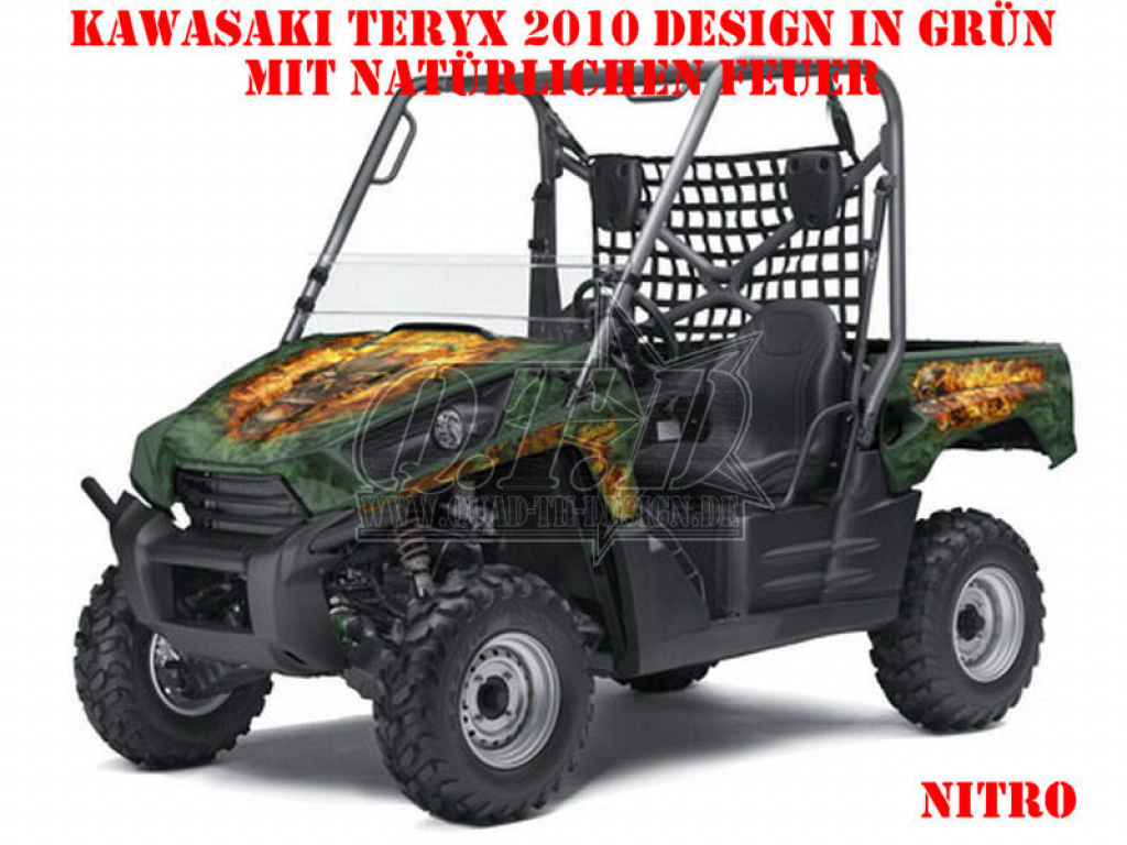 Nitro Green, Fire Color = Natural for Kawasaki Teryx 750 2010-2012
