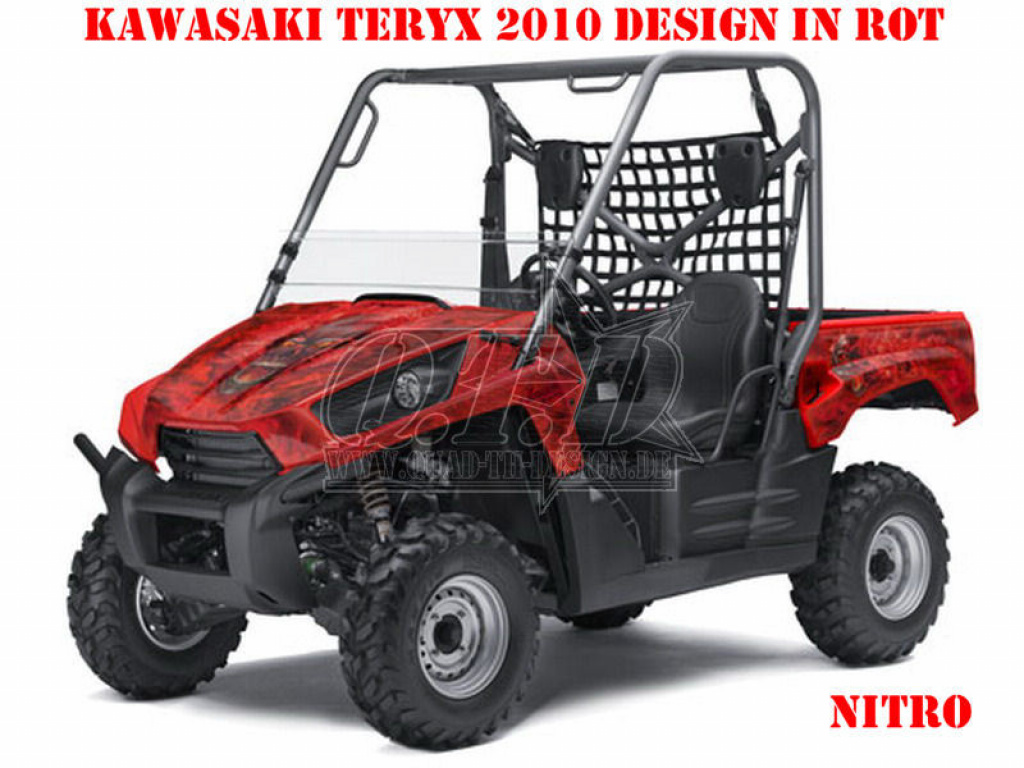 Nitro Red, Fire Color = Design color for Kawasaki Teryx 750 2010-2012