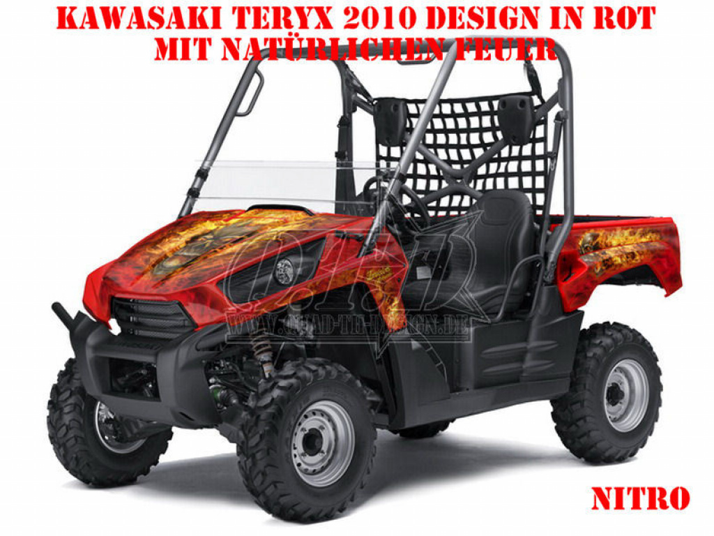 Nitro Red, Fire Color = Natural for Kawasaki Teryx 750 2010-2012