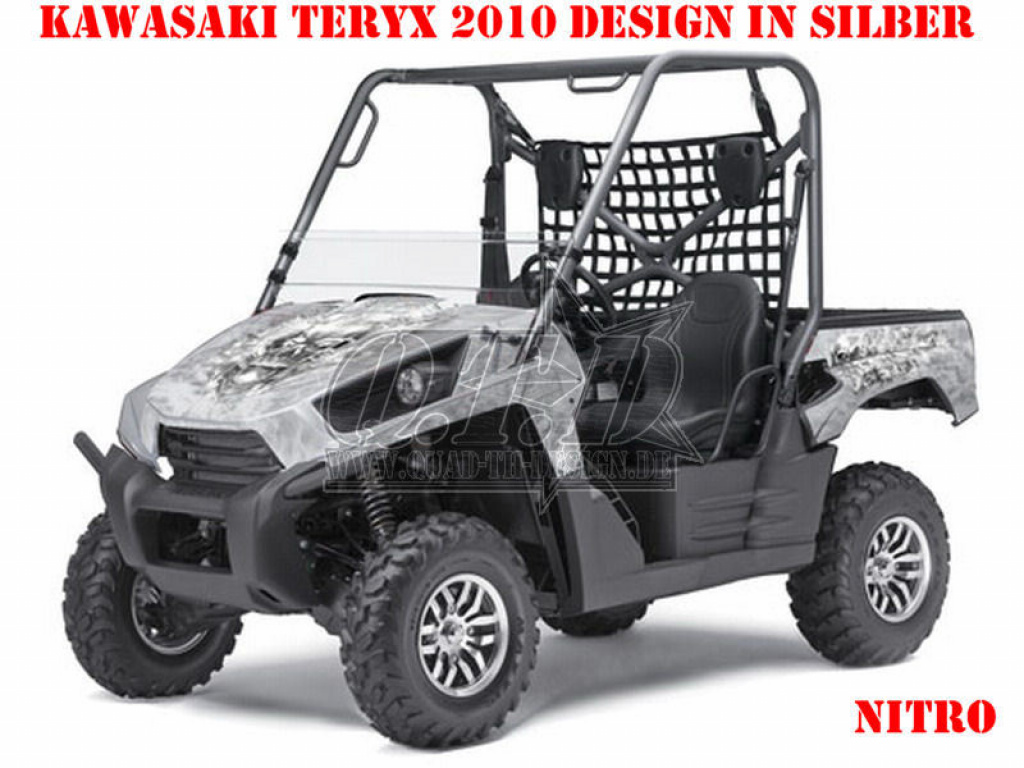 Nitro Silver, Fire Color = Design color for Kawasaki Teryx 750 2010-2012