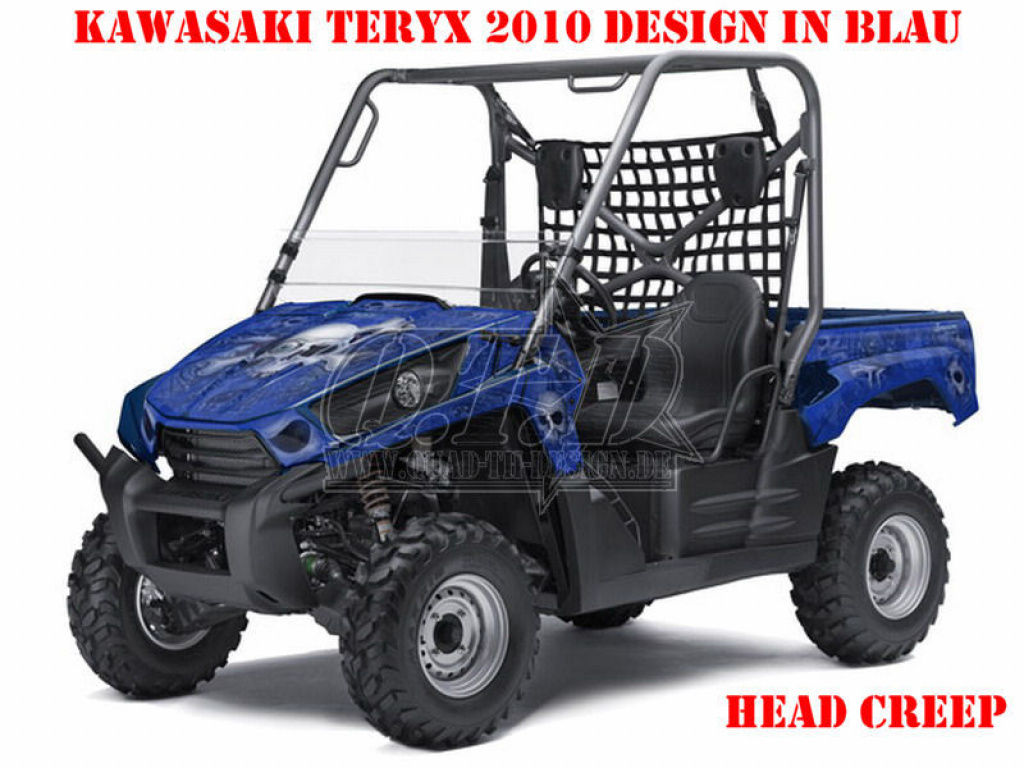 Head Creeps Blue for Kawasaki Teryx 750 2007-2009