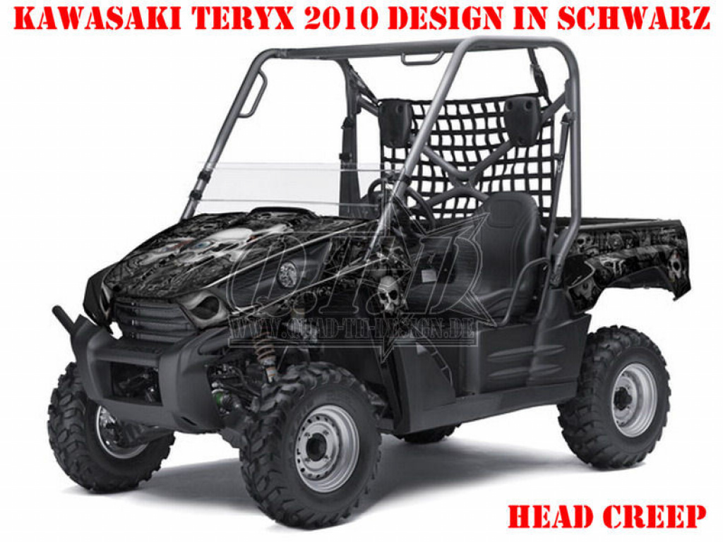 Head Creeps Black for Kawasaki Teryx 750 2007-2009