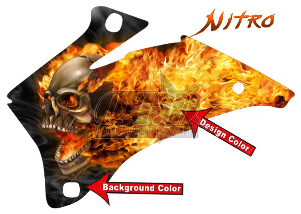 Nitro Schwarz, Feuerfarbe = Natürlich Beispiel