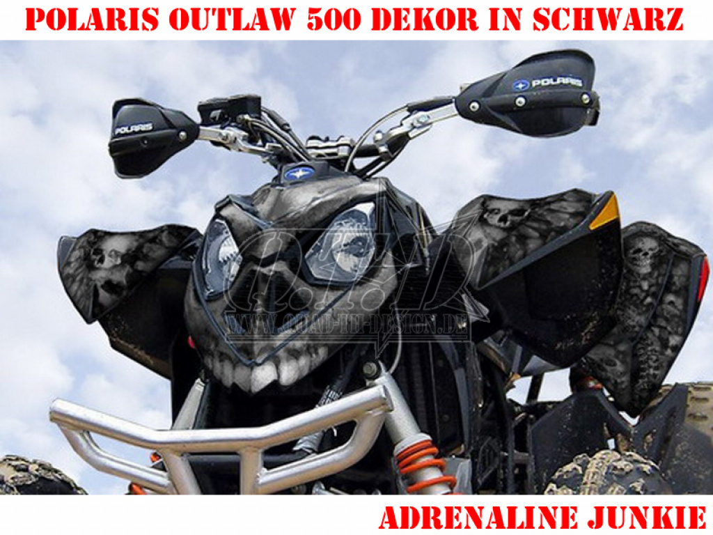 Adrenaline Junkie Black for Polaris Outlaw 450/500/525 2006-2008