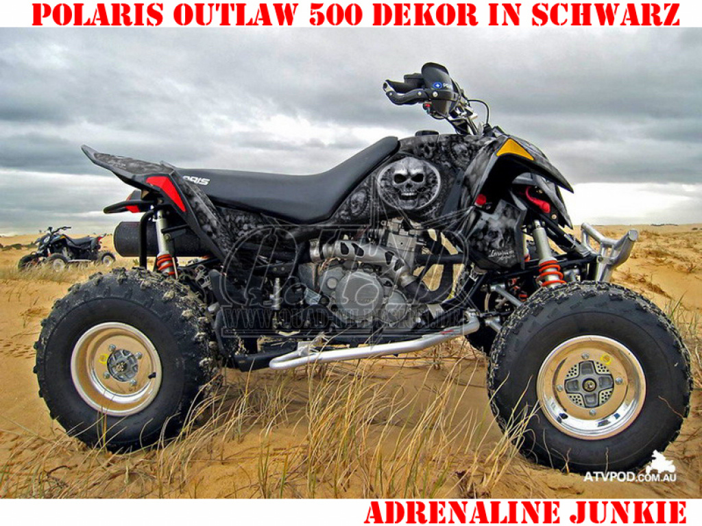 Adrenaline Junkie Black for Polaris Outlaw 450/500/525 2006-2008