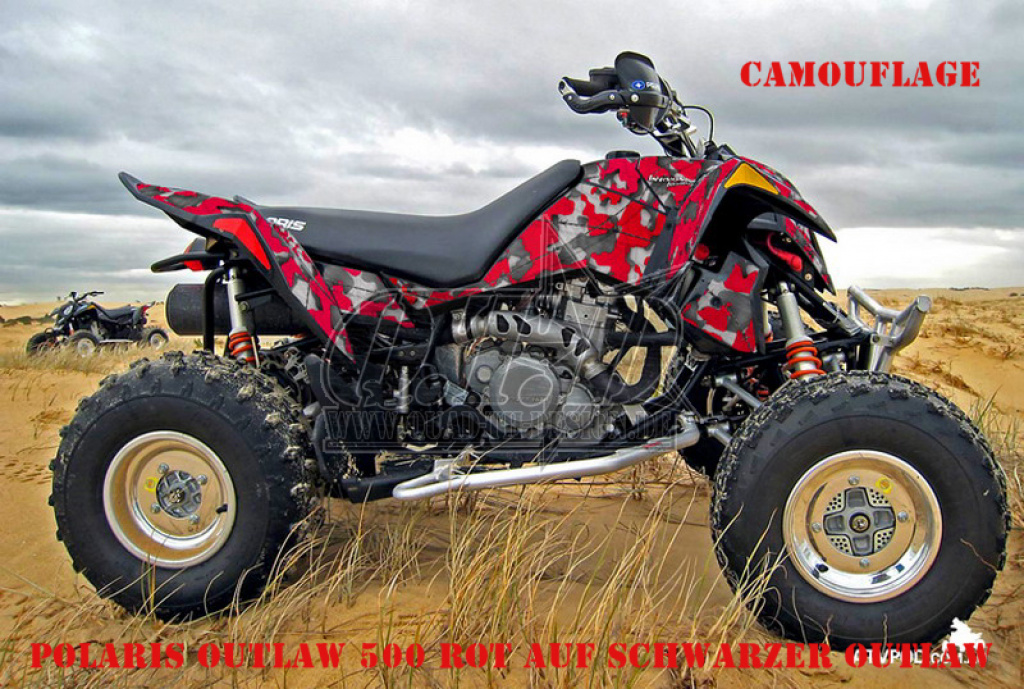 Camo Red for Polaris Outlaw 450/500/525 2006-2008