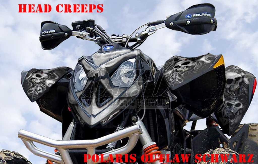 Head Creeps Black for Polaris Outlaw 450/500/525 2006-2008