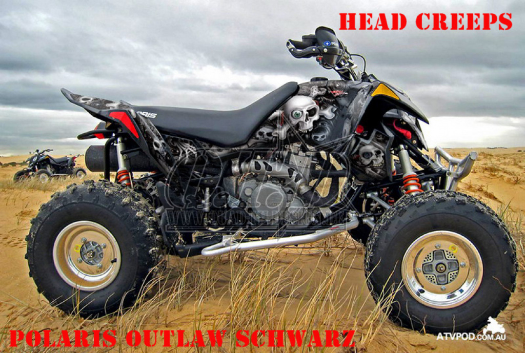 Head Creeps Black for Polaris Outlaw 450/500/525 2006-2008