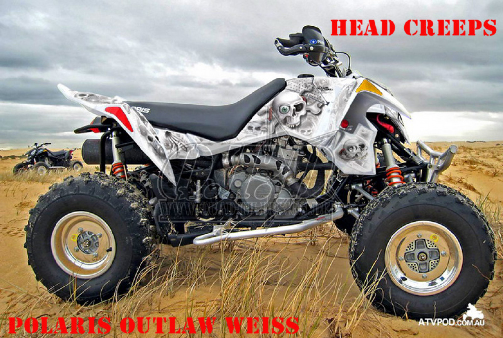Head Creeps White for Polaris Outlaw 450/500/525 2006-2008