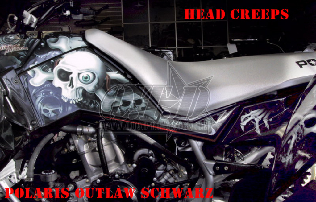 Head Creeps Black for Polaris Outlaw 450/500/525 2006-2008