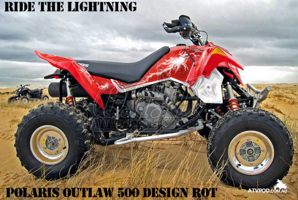 Ride the Lightning Red for Polaris Outlaw 450/500/525 2006-2008