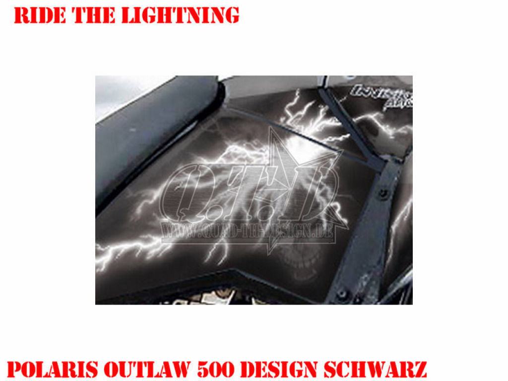 Ride the Lightning Black for Polaris Outlaw 450/500/525 2006-2008