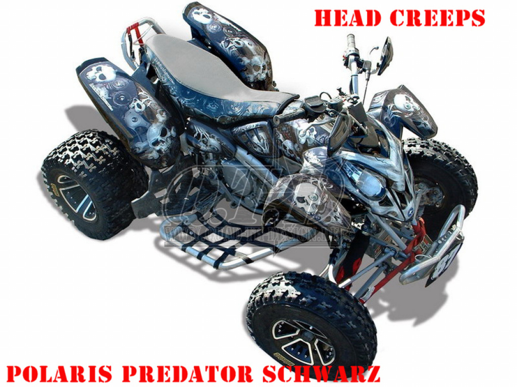 Head Creeps Schwarz für Polaris Predator 500