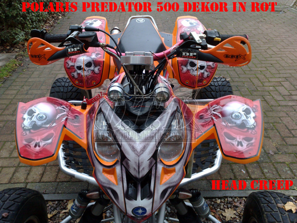 Head Creeps Rot für Polaris Predator 500