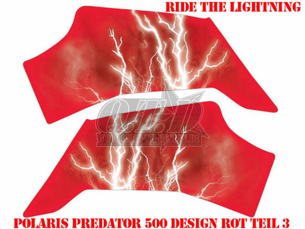 Ride the Lightning Red für Polaris Predator 500