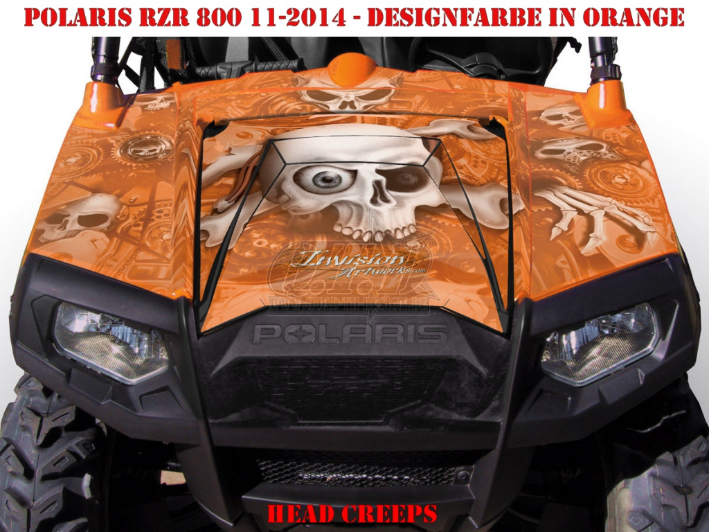 Head Creeps Orange für Polaris RZR 800/800 S - 2011-2014