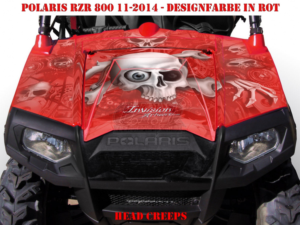 Head Creeps Rot für Polaris RZR 800/800 S - 2011-2014