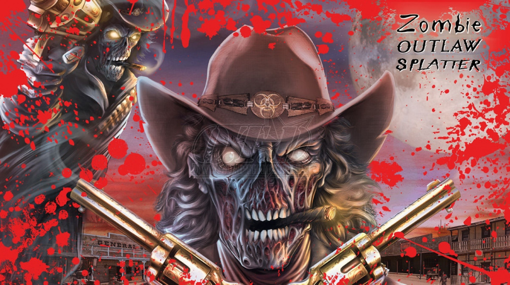 Zombie Outlaw Splatter Rot für Polaris RZR 1000 XP/Turbo 2 Türer 2013-2018