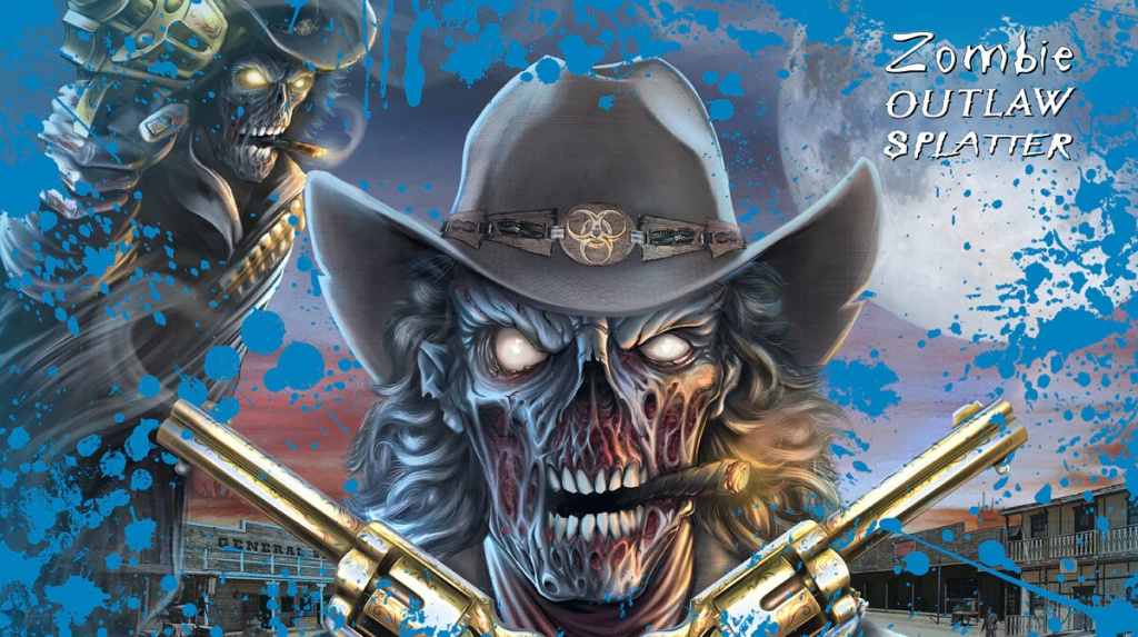 Zombie Outlaw Splatter Voodoo Blau für Polaris RZR 1000 XP/Turbo 2 Türer 2013-2018