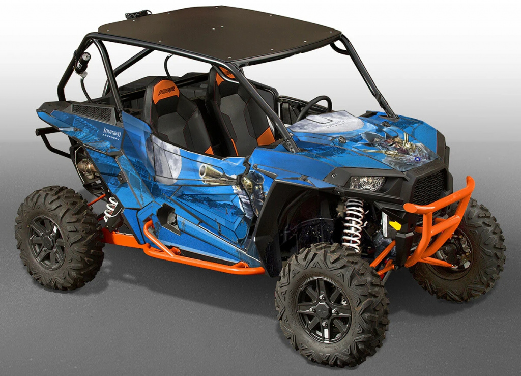 Zombie Outlaw Voodoo Blau für Polaris RZR 1000 XP/Turbo 2 Türer 2013-2018