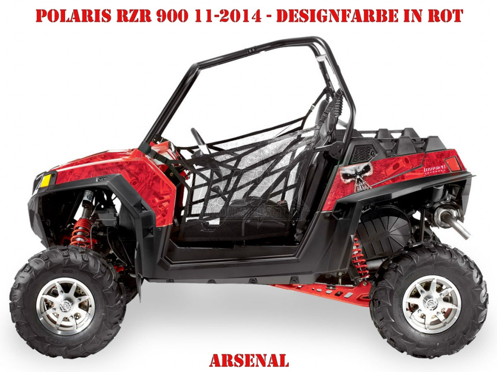 Arsenal Rot für Polaris RZR 900XP - 2011-2014