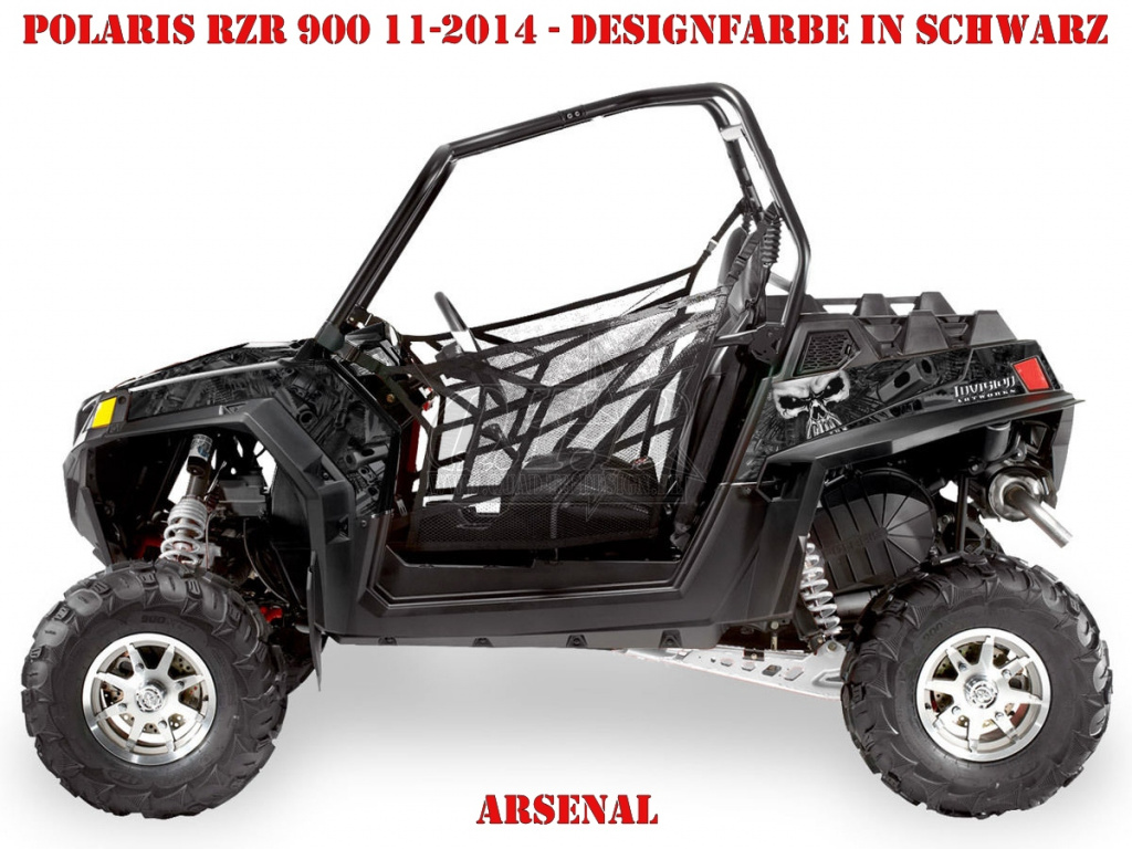 Arsenal Schwarz für Polaris RZR 900XP - 2011-2014