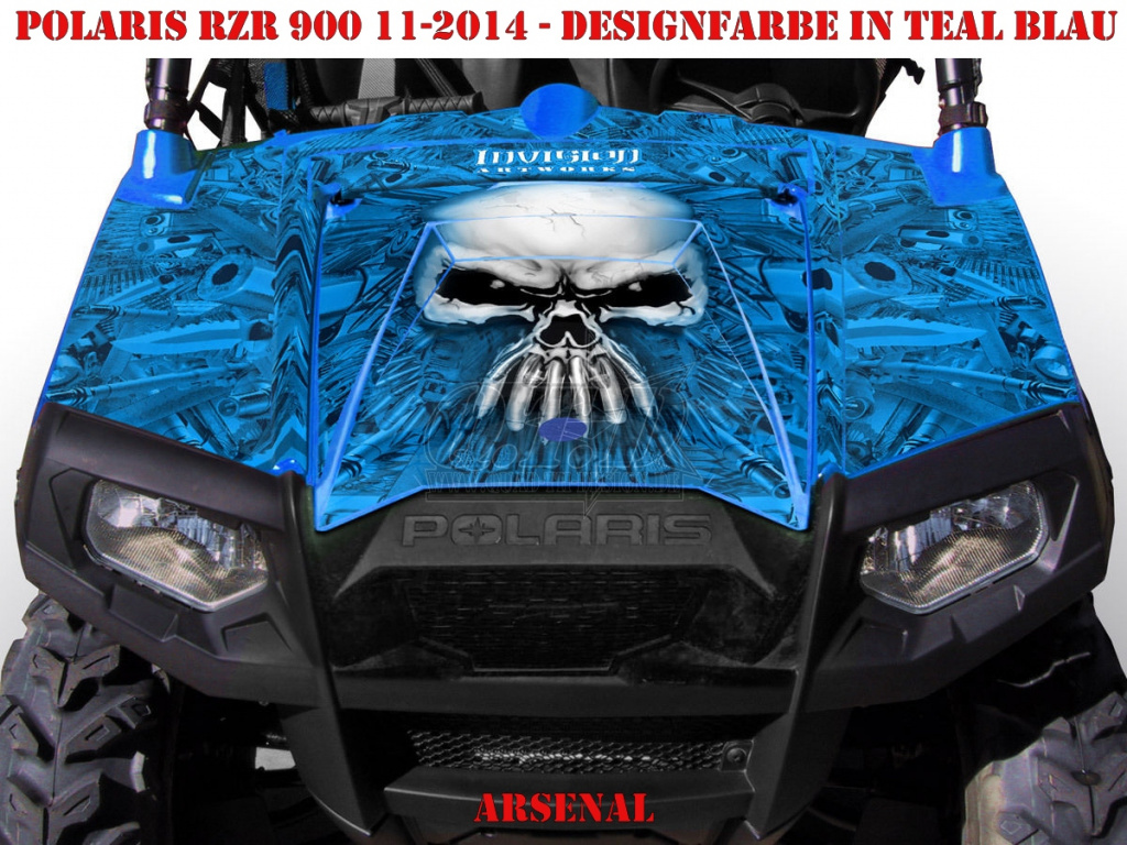 Arsenal Teal Blau für Polaris RZR 900XP - 2011-2014