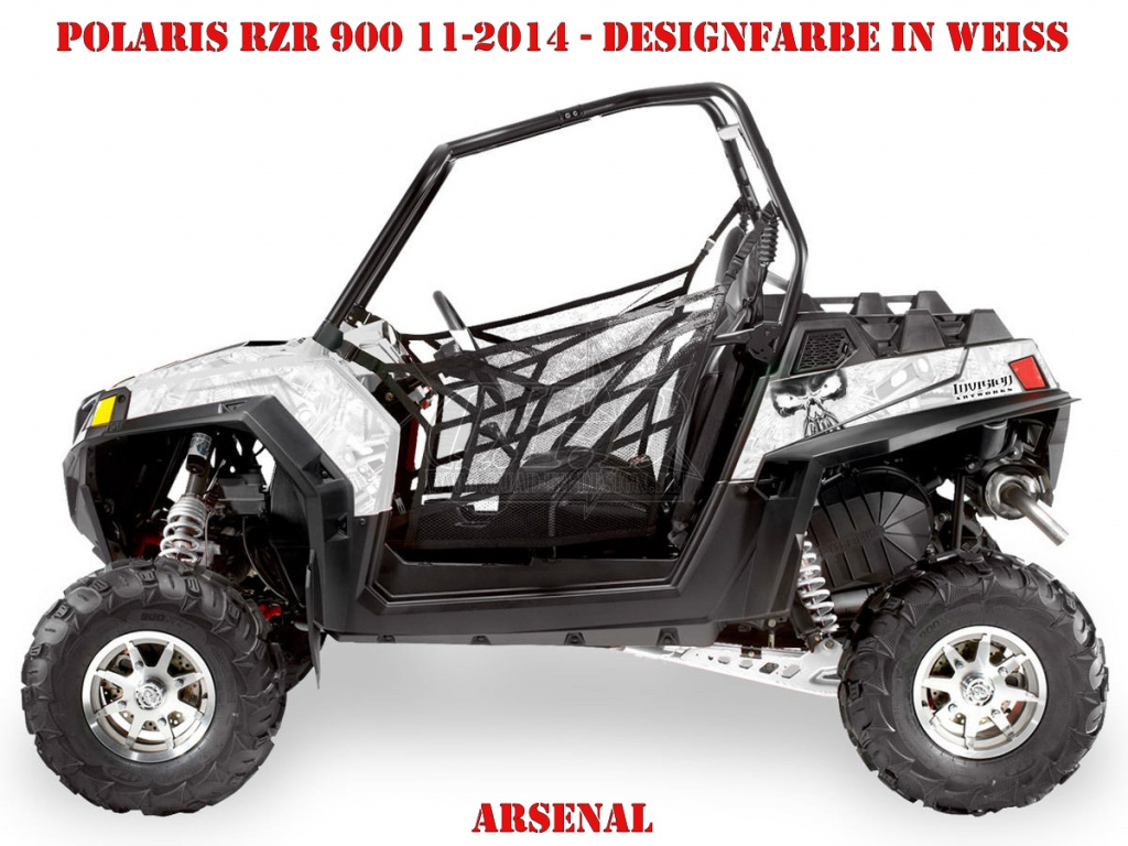 Arsenal Weiß für Polaris RZR 900XP - 2011-2014