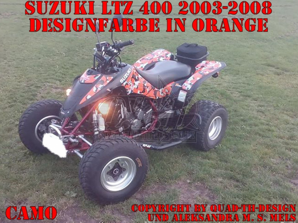Camo Orange für Suzuki LTZ 400 2003-2008