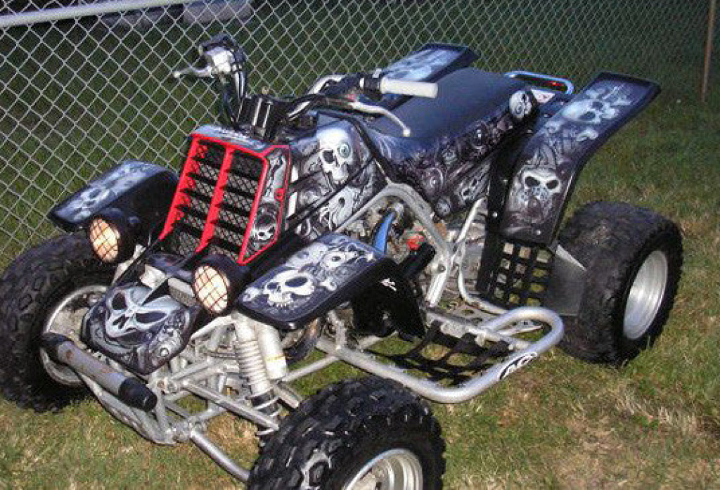Head Creeps Schwarz für Yamaha Banshee YFZ 350