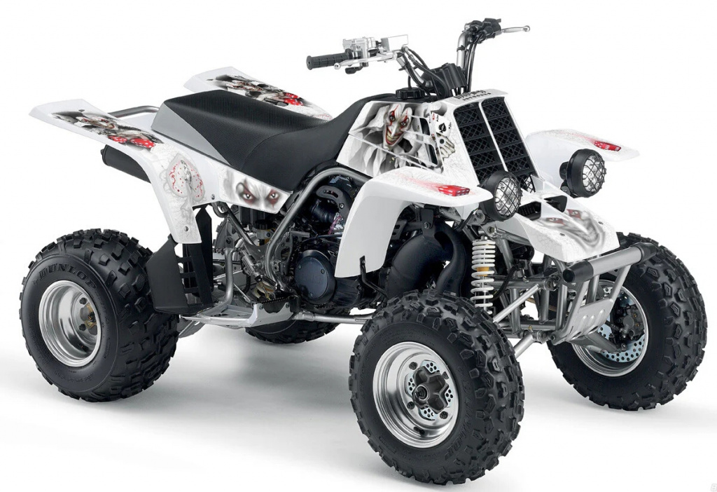 Joker Hintergrund Weiß, Jokerfarbe Rot-Weiß für Yamaha Banshee YFZ 350