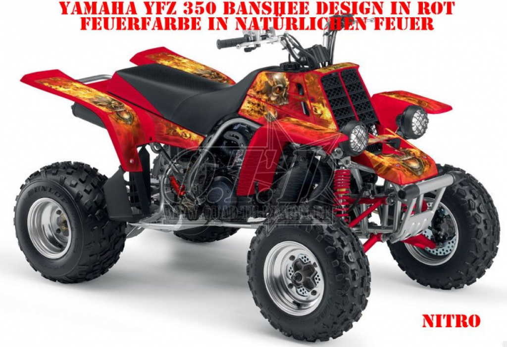 Nitro Rot, Feuerfarbe = Natürlich für Yamaha Banshee YFZ 350