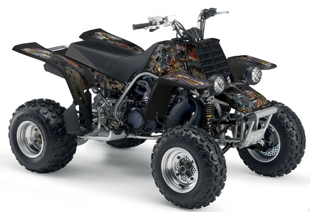 Zombie Outlaw Splatter Schwarz für Yamaha Banshee YFZ 350