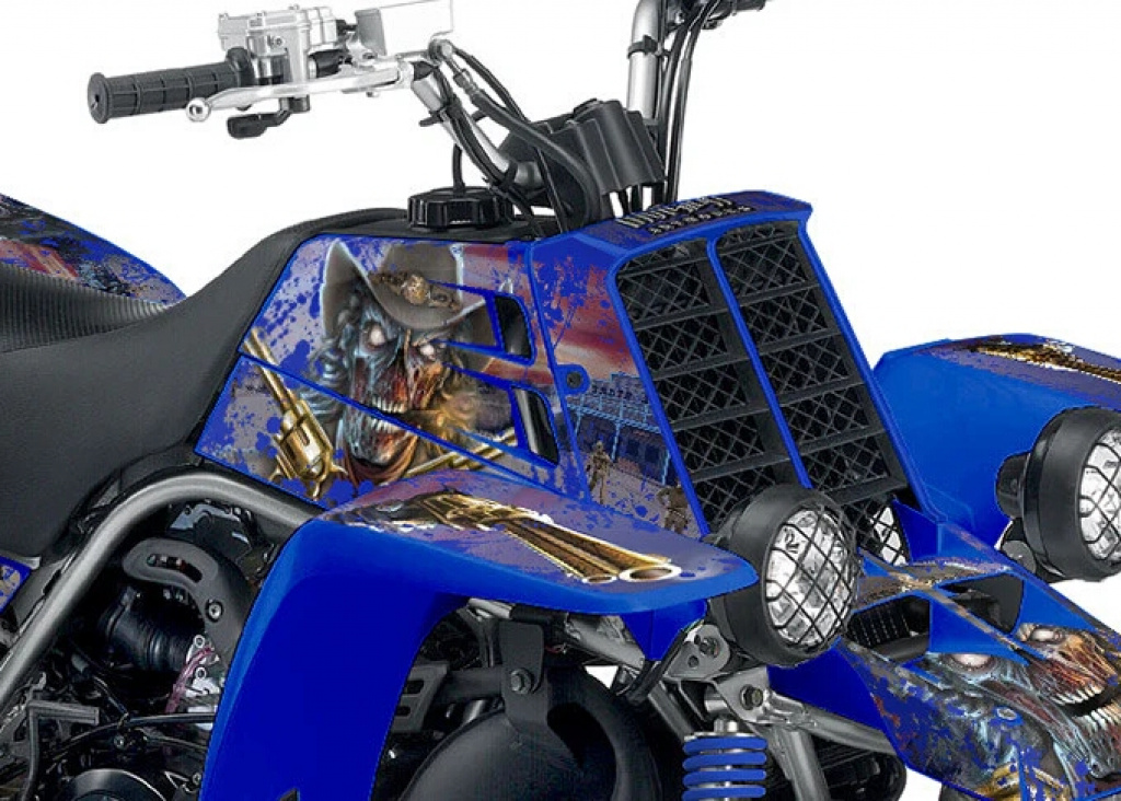 Zombie Outlaw Splatter Blau für Yamaha Banshee YFZ 350